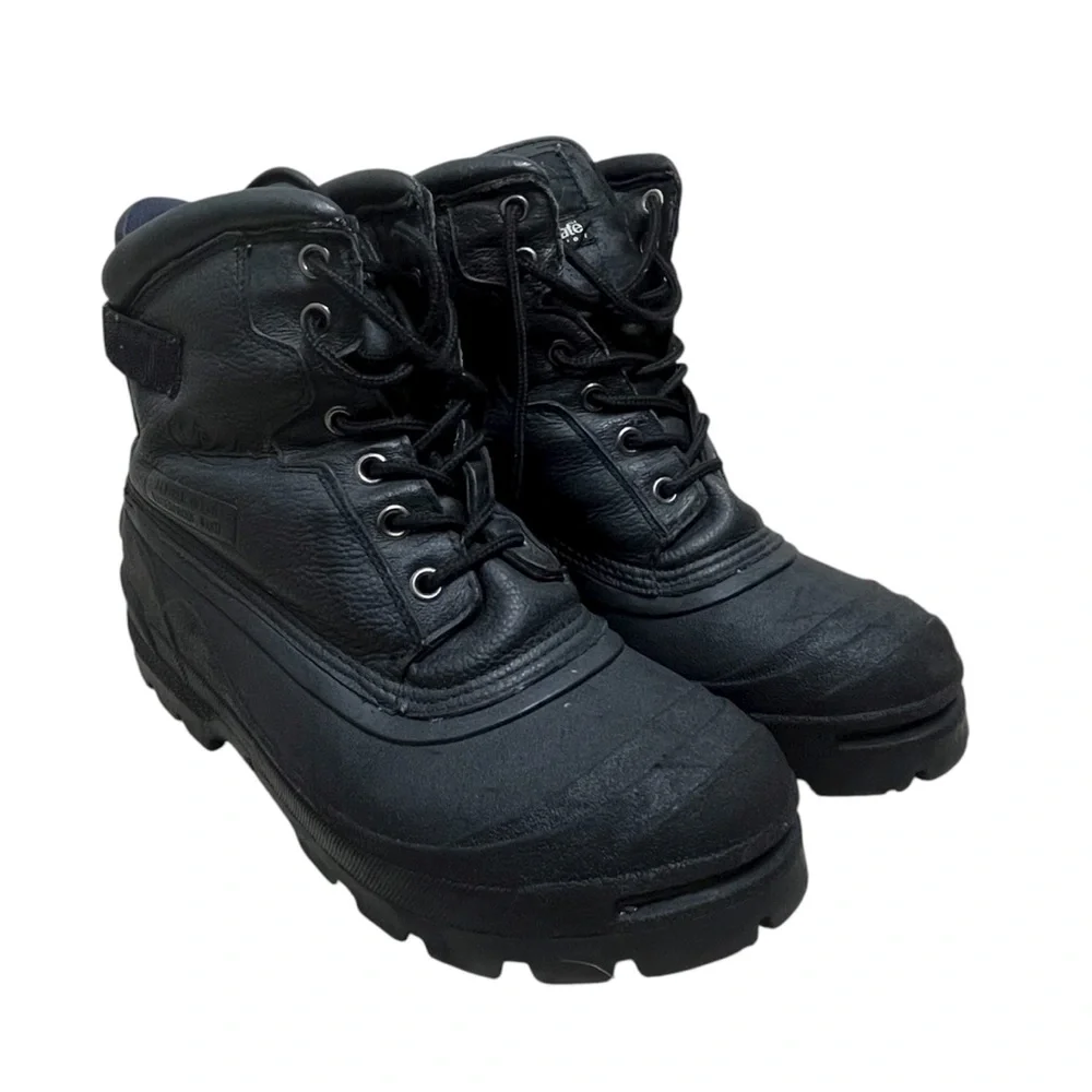 Steel Toe Leather Waterproof Thinsulate Men's Rain & Snow Work Boots Size 12